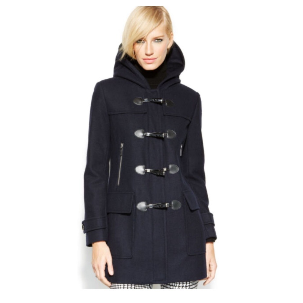 MICHAEL KORS Wool Blend Peacoat